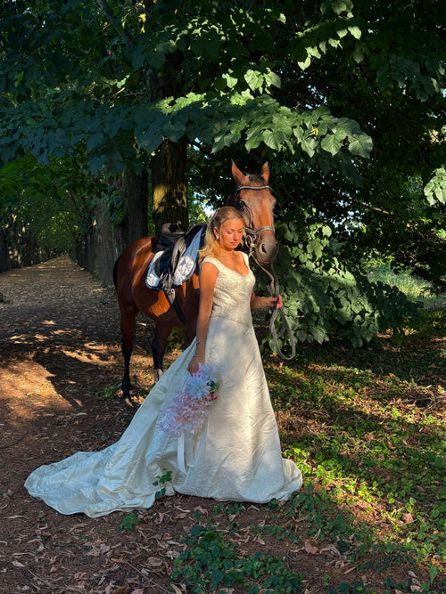 Abito da Sposa Principessa con Strascico